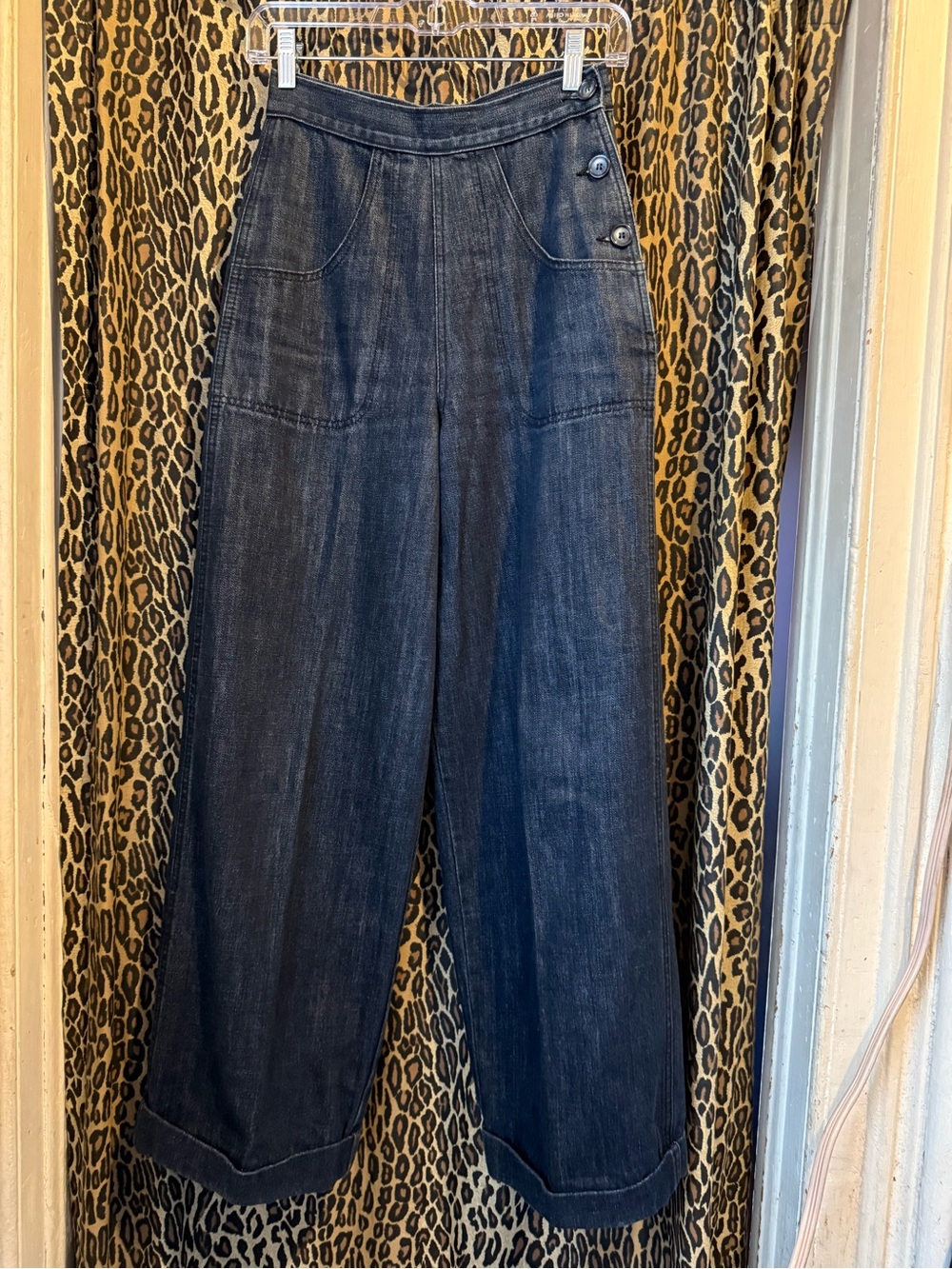 Freddie’s of Pinewood 1940’s side button jeans 24